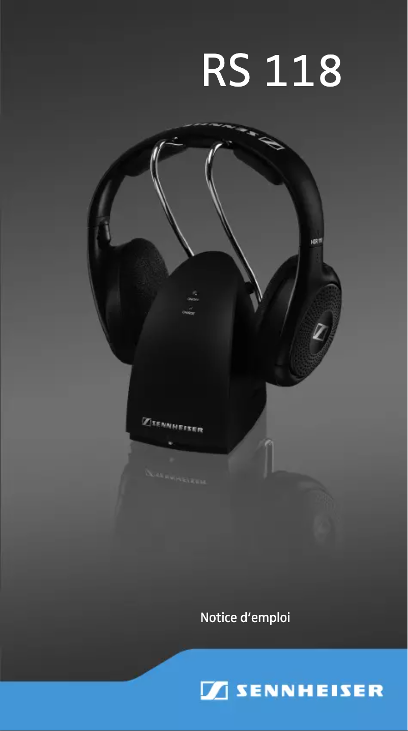Página 1 del manual Manual de usuario Sennheiser RS 118