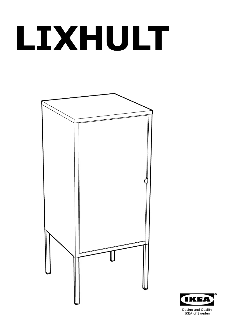 Page 1 de la notice Mode d'emploi Ikea LIXHULT