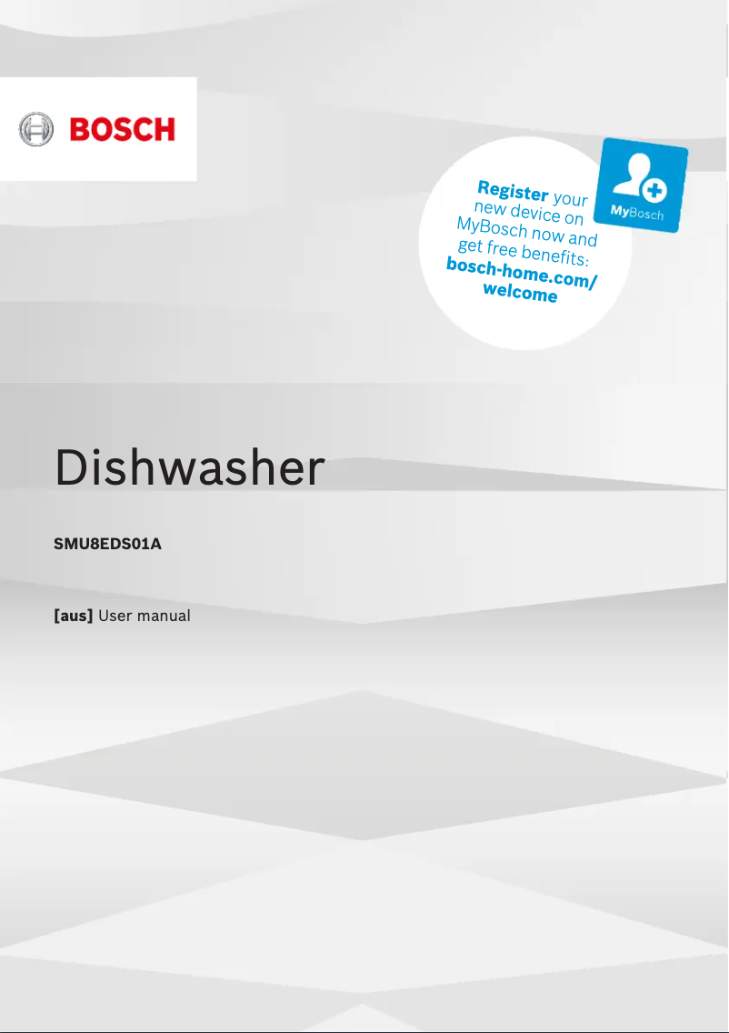 Page 1 of the manual User Manual Bosch SMV88TX02A