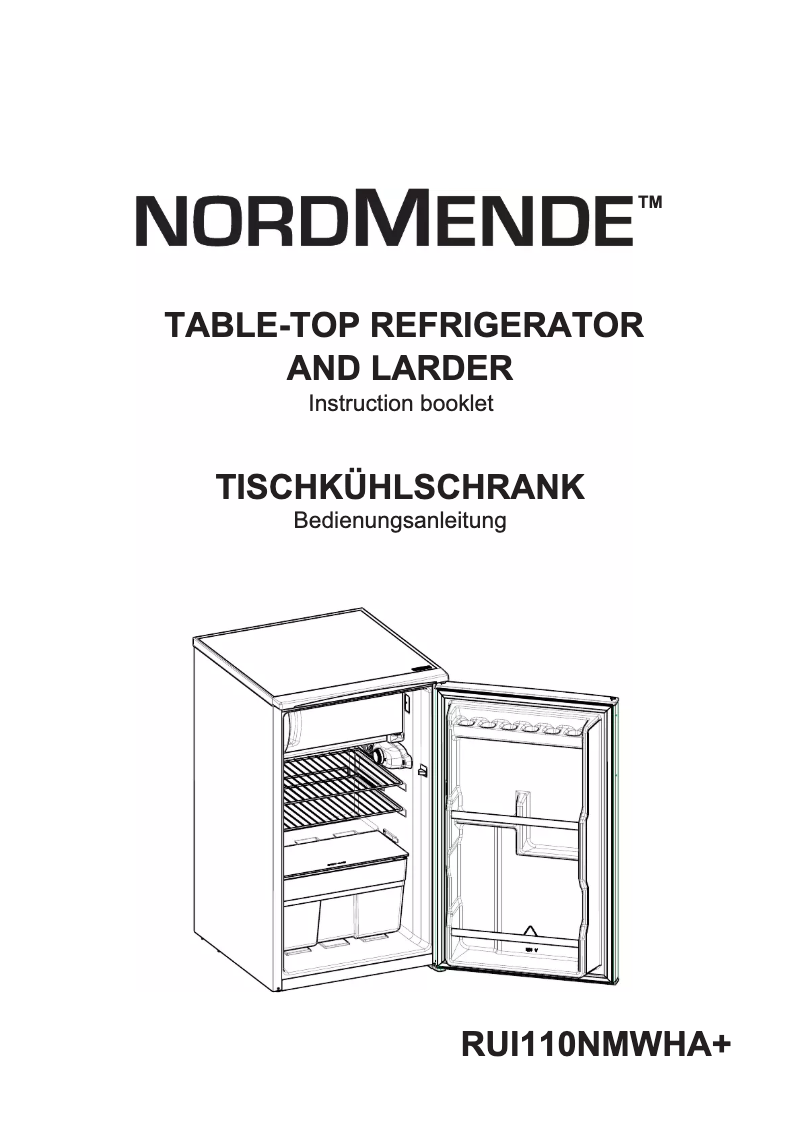 Page 1 de la notice Manuel utilisateur Nordmende RUI110NMWHA