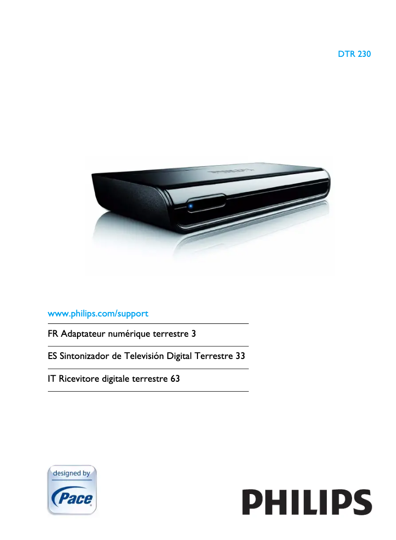 Página 1 del manual Manual de usuario Philips DTR230