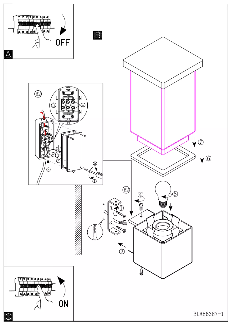 Page 1 de la notice Manuel utilisateur Eglo Calgary