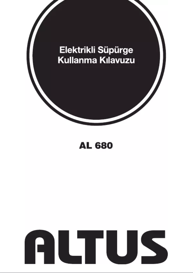 Page 1 de la notice Manuel utilisateur Altus AL 680
