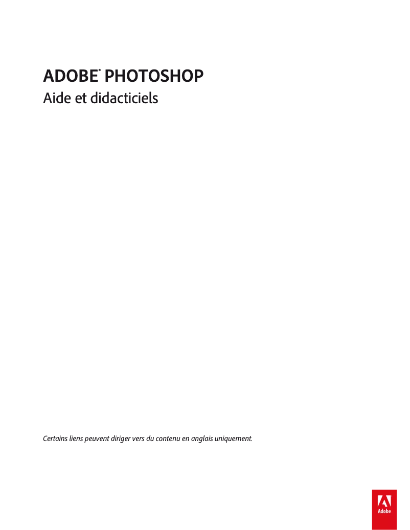 Page 1 de la notice FAQ Adobe Photoshop CS6