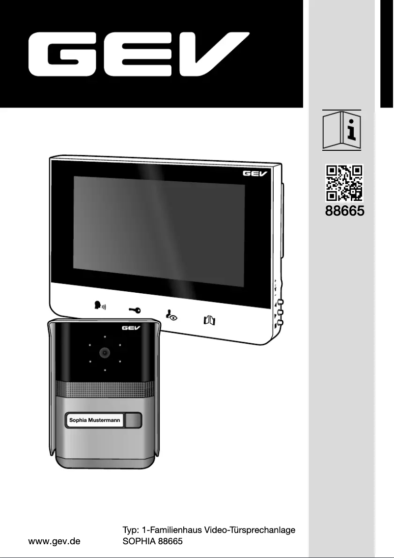 Page 1 de la notice Manuel utilisateur GEV Sophia 88665