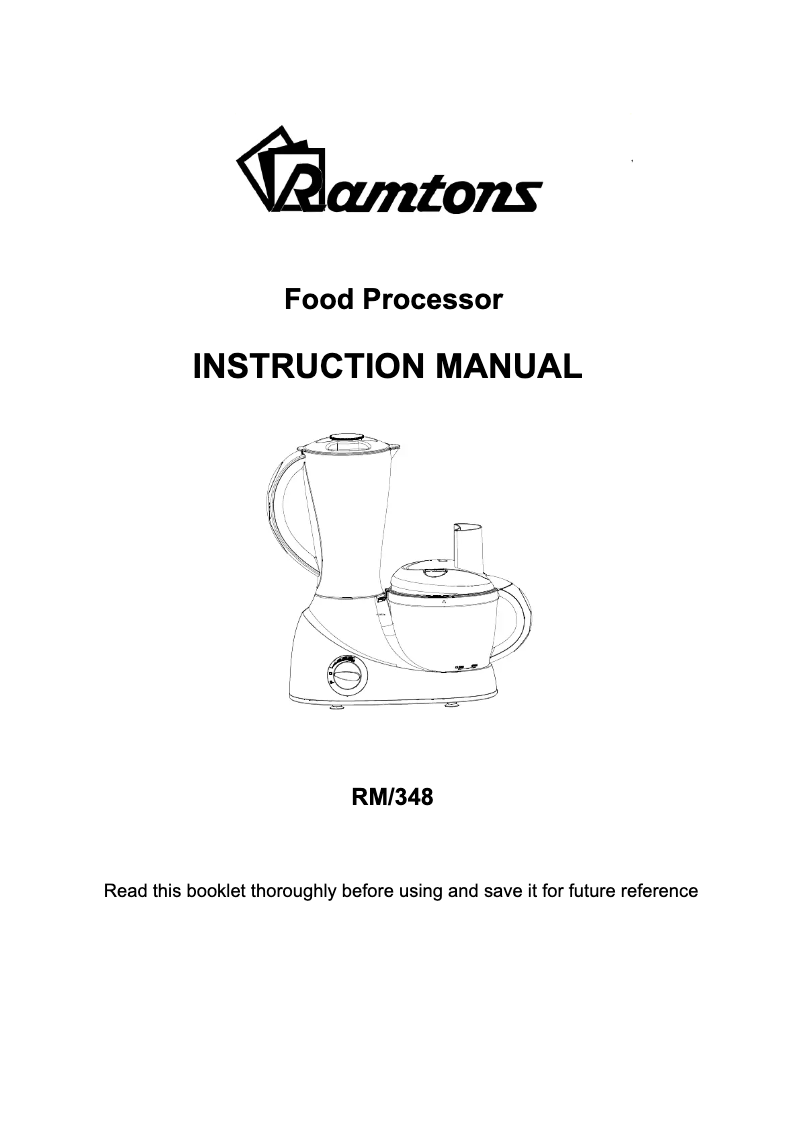 Página 1 del manual Manual de usuario Ramtons RM/348