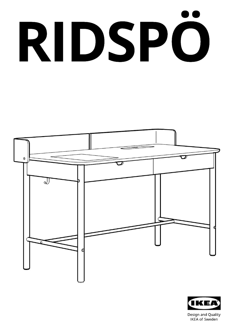 Page 1 de la notice Manuel utilisateur Ikea RIDSPÖ 804.940.69