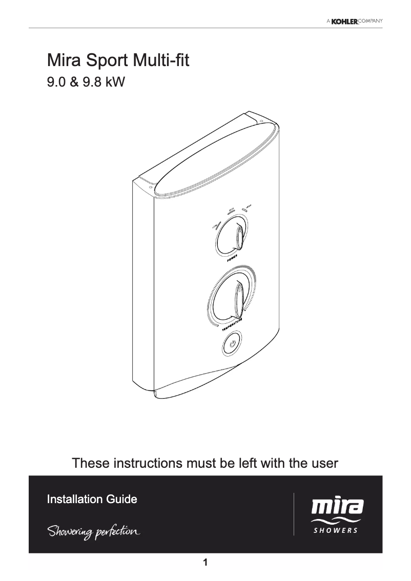Page 1 of the manual User Manual Mira Sport Multi-fit