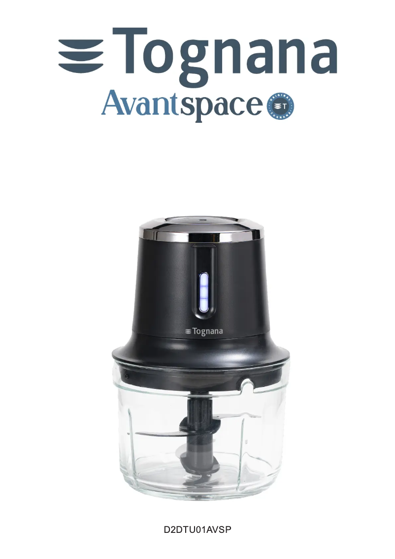 Página 1 del manual Manual de usuario Tognana Avantspace D2DTU01AVSP