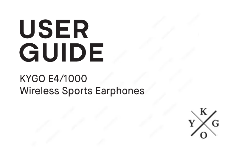 Page 1 de la notice Manuel utilisateur Kygo Life E4/1000