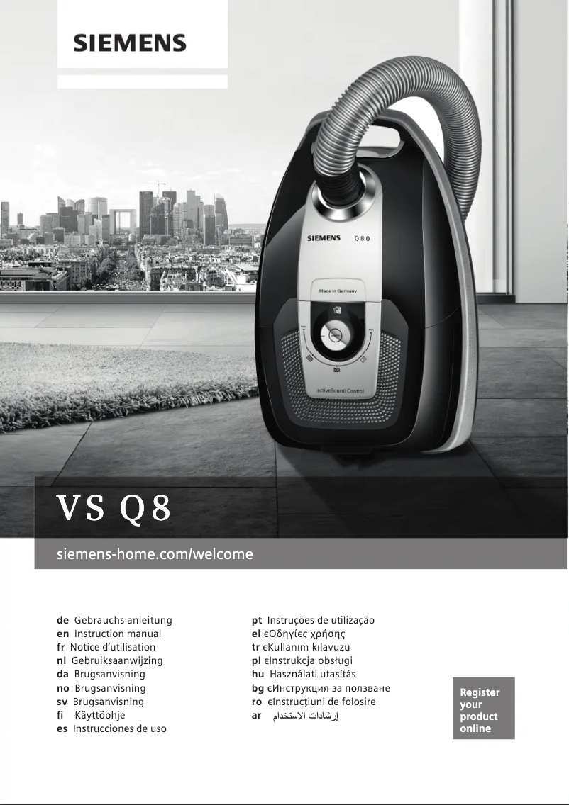 Página 1 del manual Manual de usuario Siemens VSQ86600