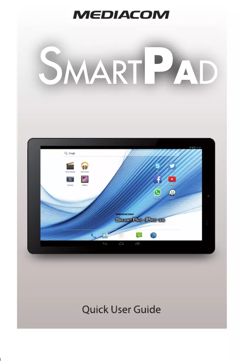 Page 1 of the manual User Manual Mediacom SmartPad 10.1 HD iPro 111 3G