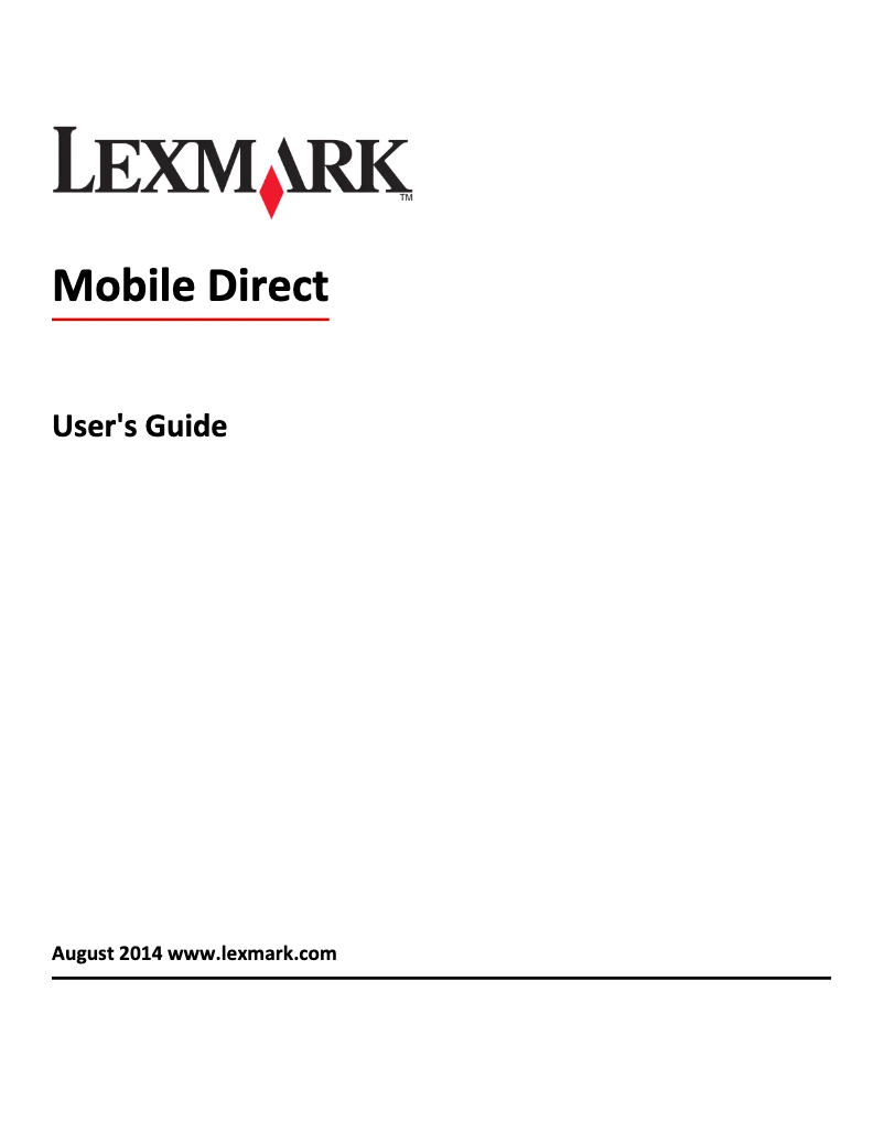 Page 1 de la notice Manuel utilisateur Lexmark MarkNet N8352