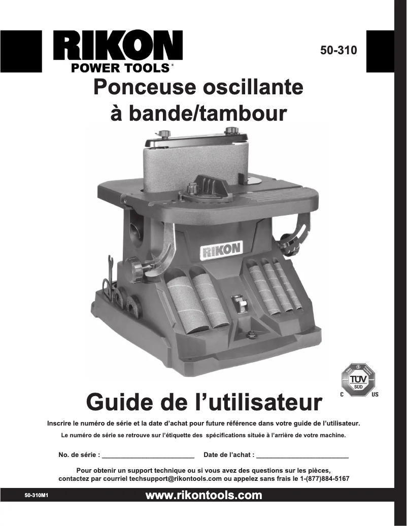 Page 1 de la notice Manuel utilisateur RIKON 50-310