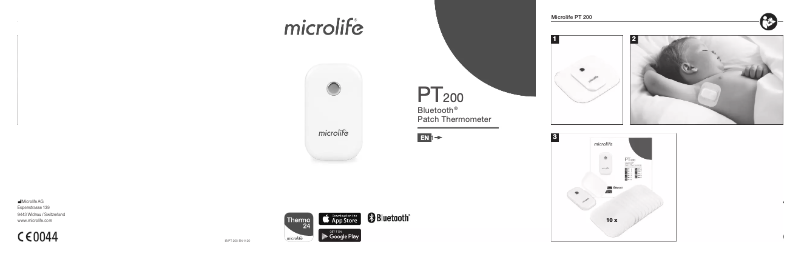 Page 1 of the manual User Manual Microlife PT 200 BT