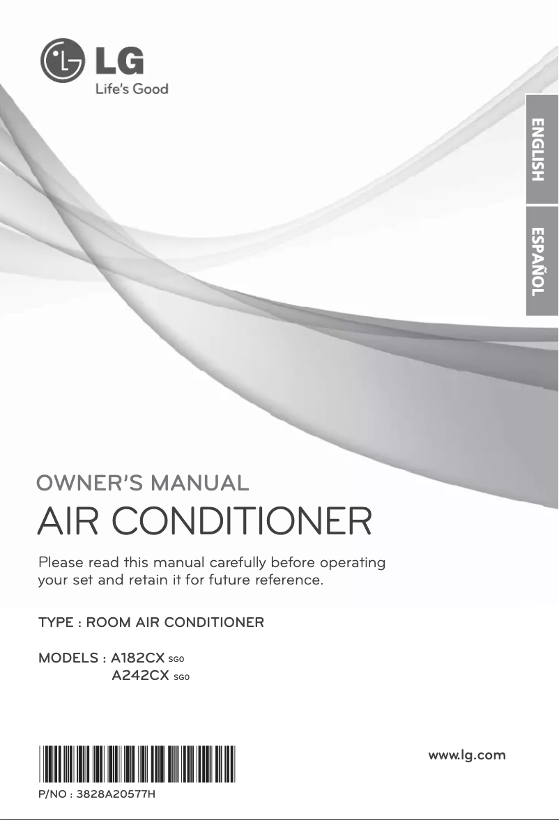 Página 1 del manual Manual de usuario LG A182CX