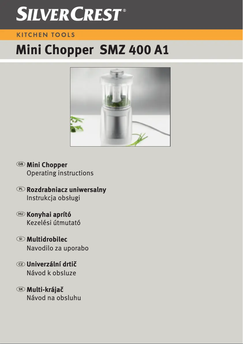 Image de la première page du manuel de l'appareil SMZ 260 B2