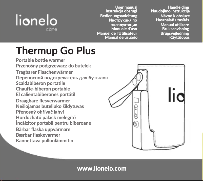 Page 1 de la notice Manuel utilisateur Lionelo Thermup Go Plus
