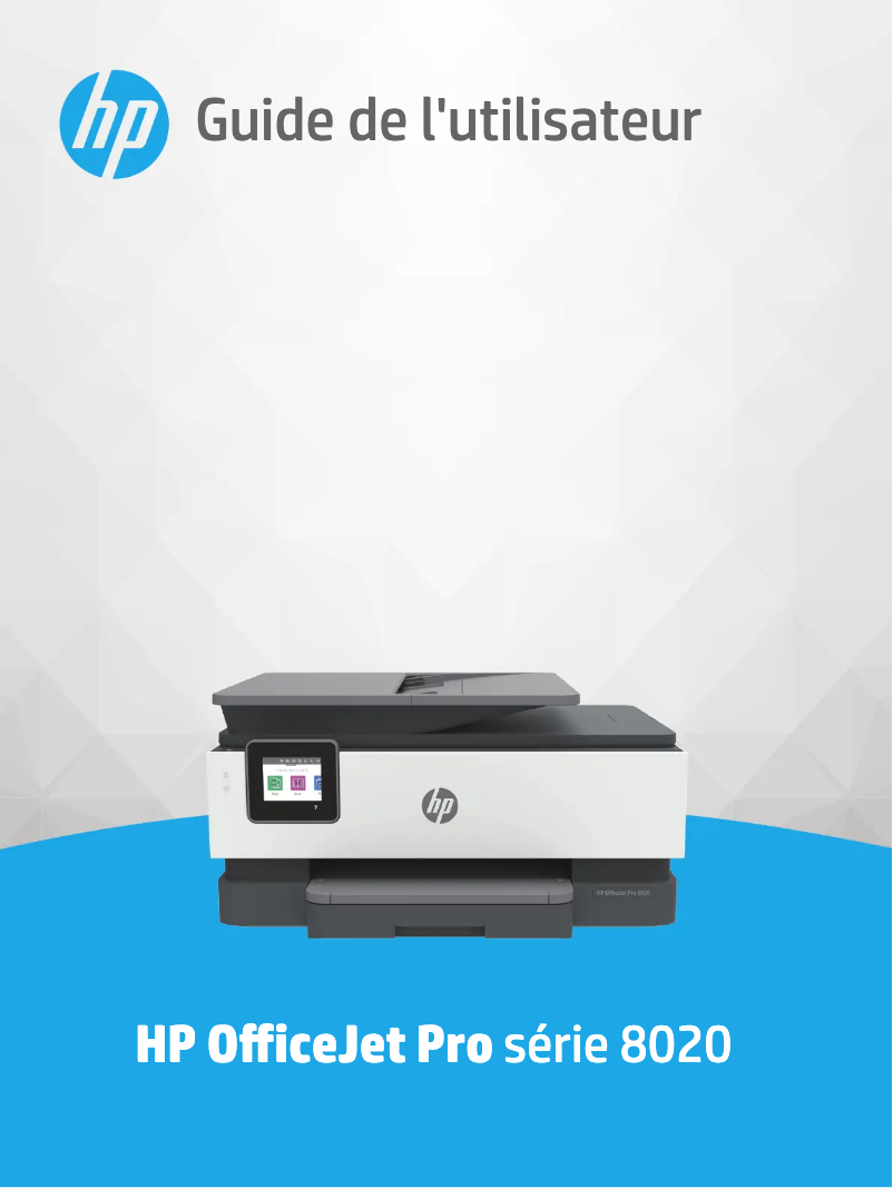 Page 1 de la notice Manuel utilisateur HP OfficeJet Pro 8025