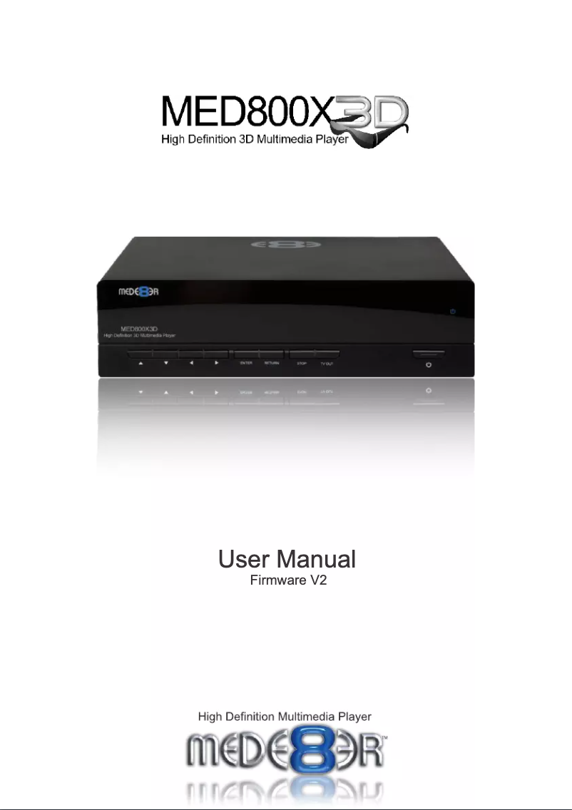 Página 1 del manual Manual de usuario Mede8er MED800X