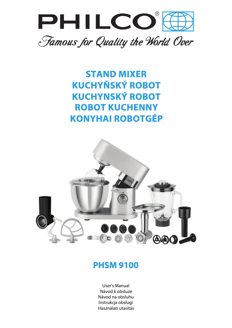 Page 1 de la notice Manuel utilisateur Philco PHSM 9100