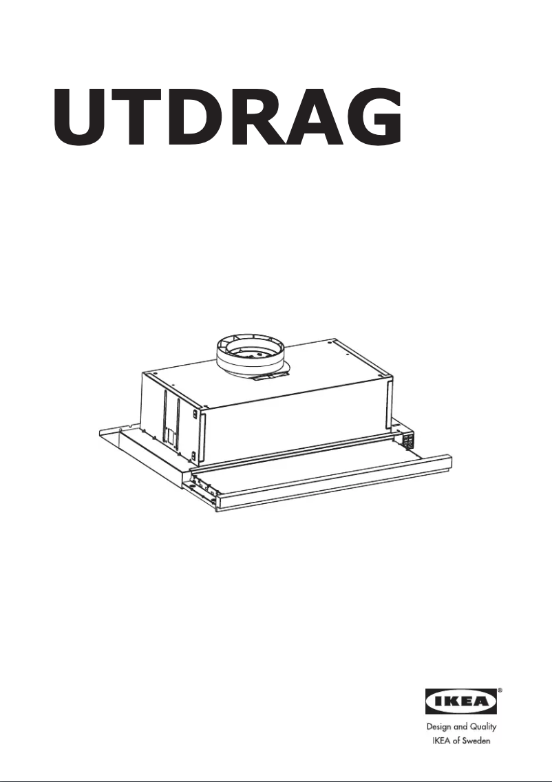 Page 1 de la notice Instructions / montage Ikea UTDRAG