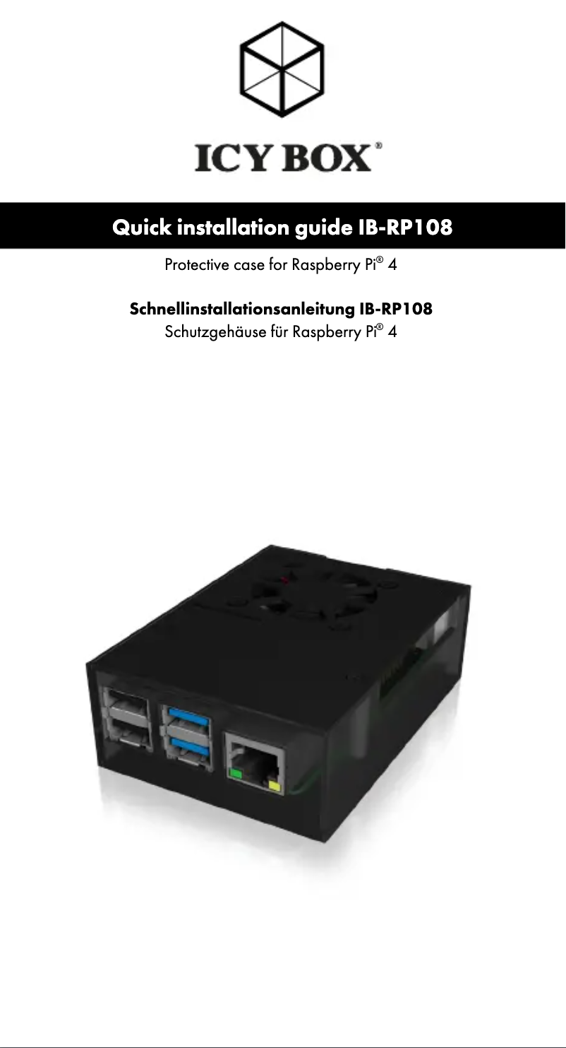 Page 1 de la notice Manuel utilisateur Icy Box IB-RP108