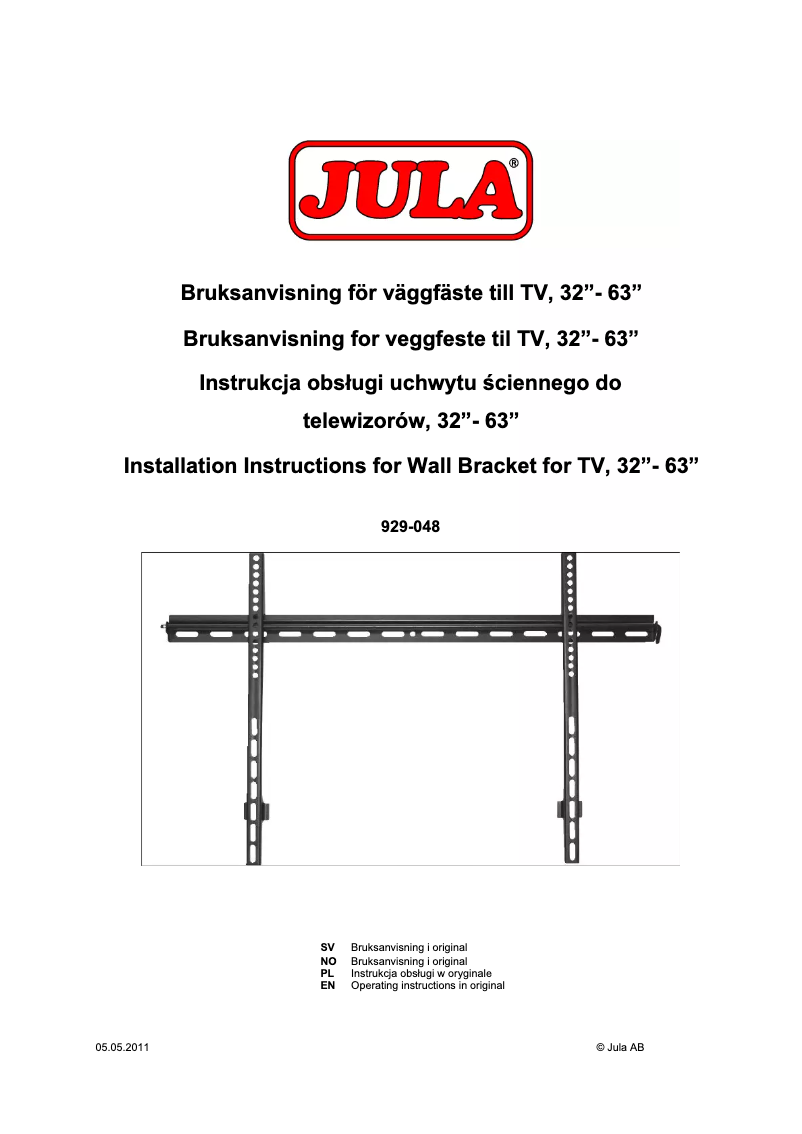Página 1 del manual Manual de usuario Jula 929-048