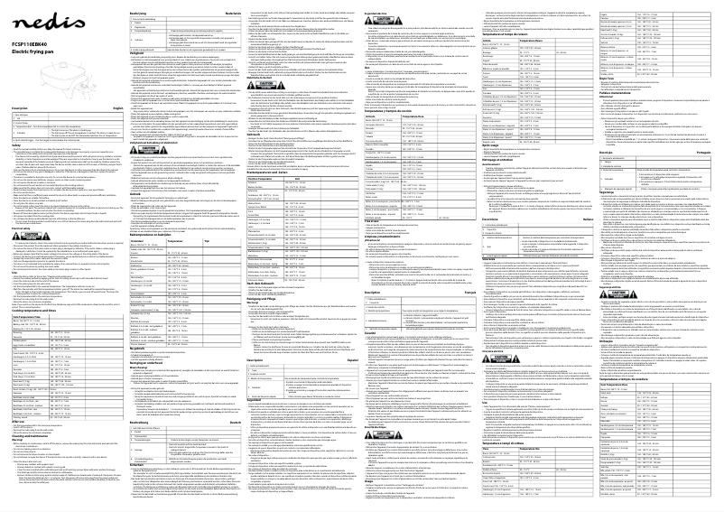 Page 1 de la notice Manuel utilisateur Nedis FCSP110EBK40