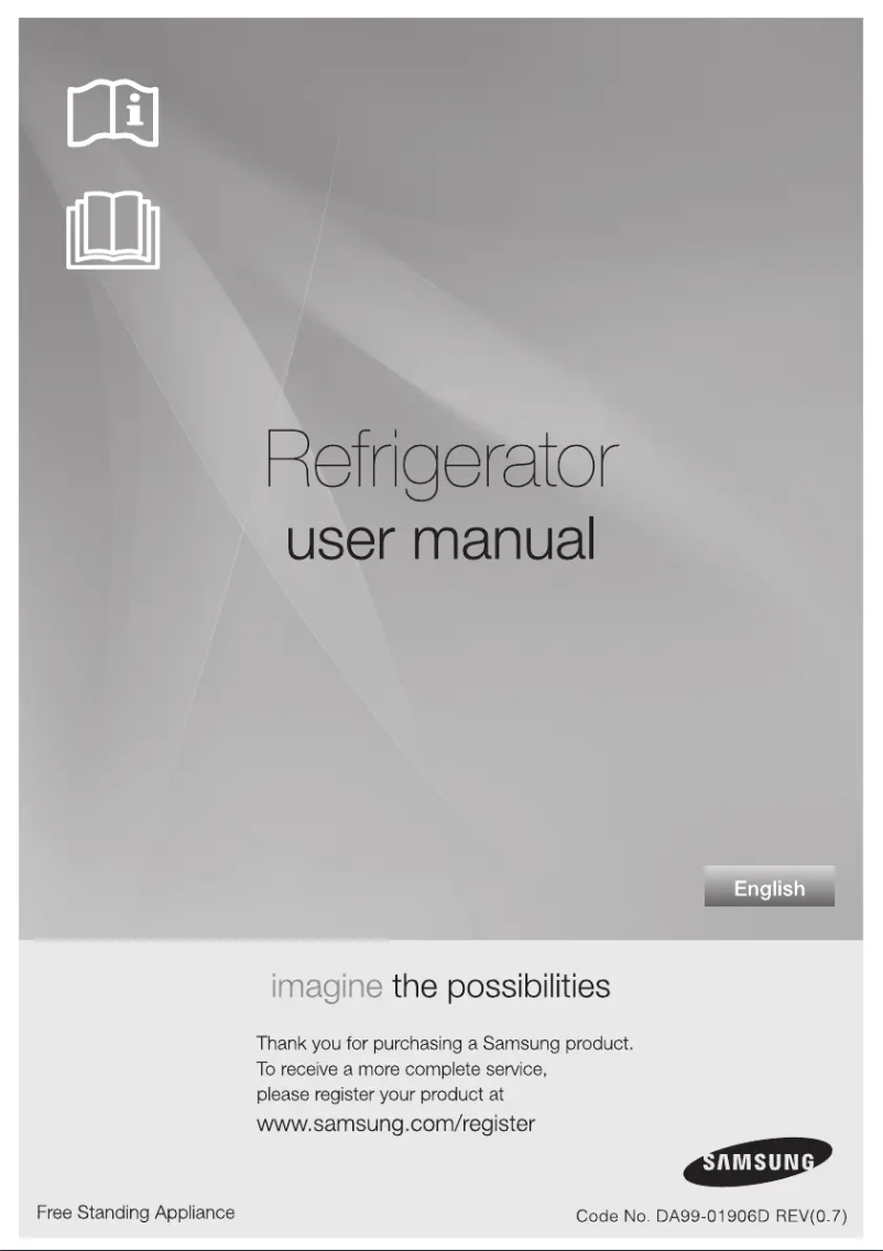 Page 1 de la notice Manuel utilisateur Samsung RT50EMSW