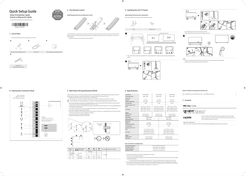 Página 1 del manual Manual de usuario Samsung HG50AU800NF