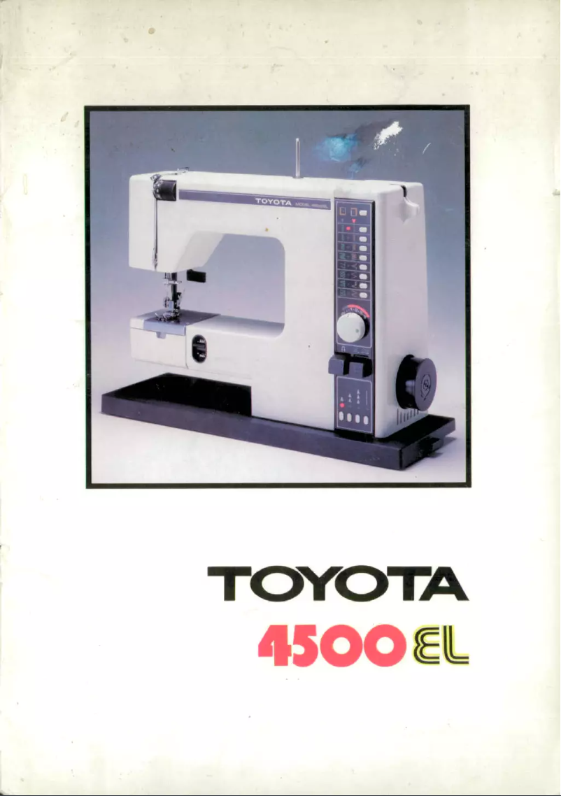 Página 1 del manual Manual de usuario Toyota 4500 EL