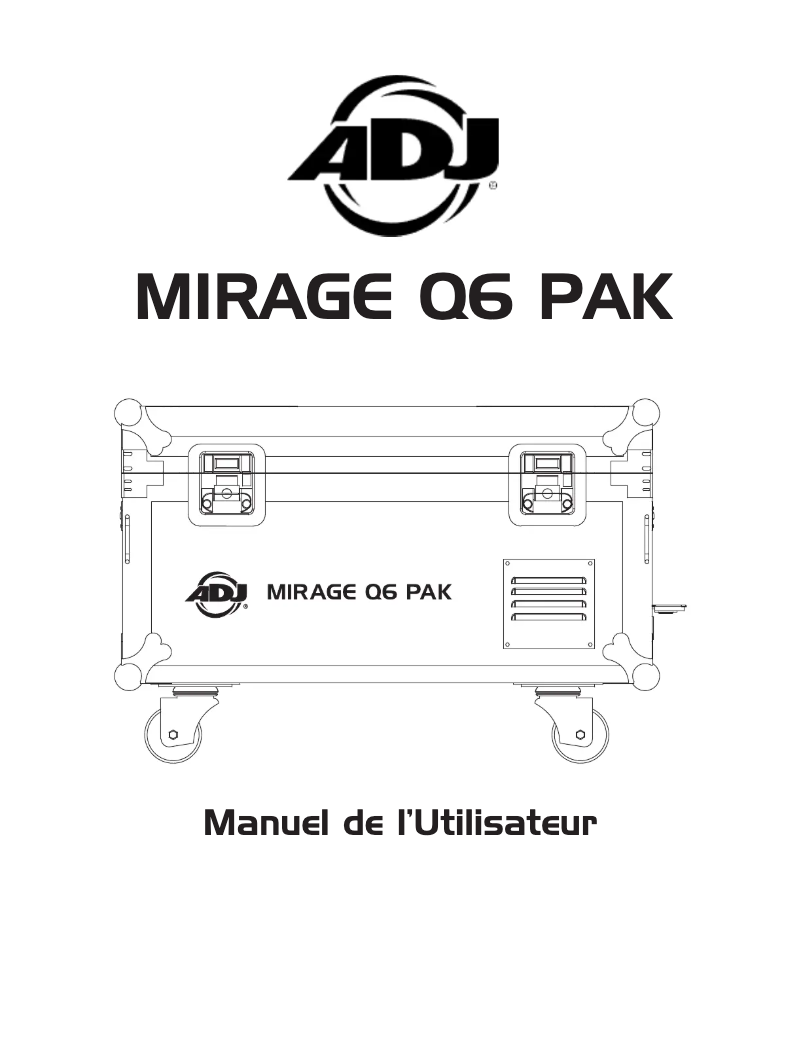 Page 1 de la notice Manuel utilisateur Adj Mirage Q6 Pak