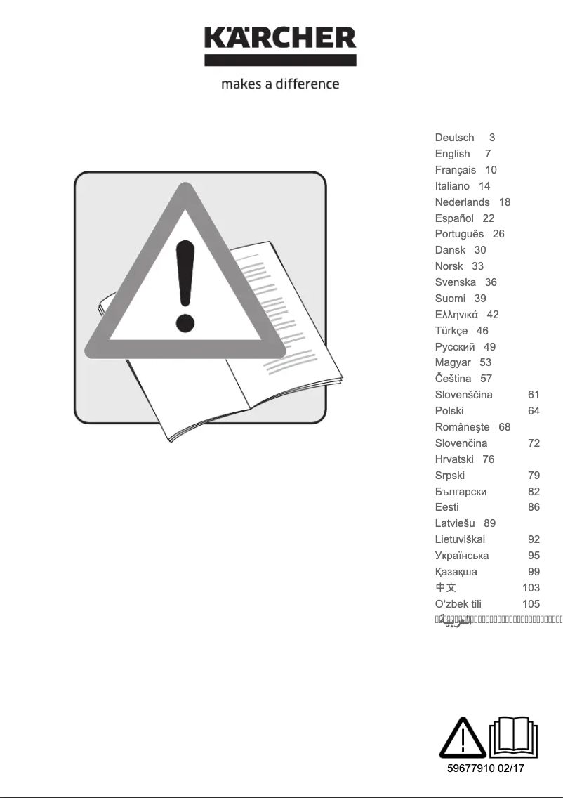 Page 1 de la notice Manuel utilisateur Kärcher BP 4 Garden Set