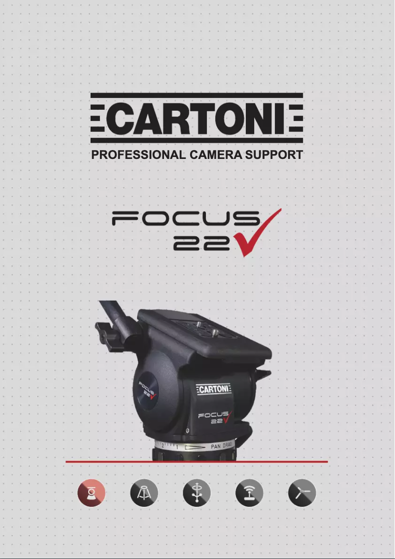 Page 1 de la notice Manuel utilisateur Cartoni Focus 22