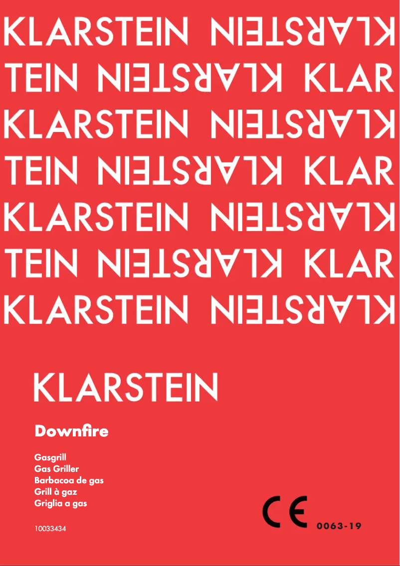 Page 1 de la notice Manuel utilisateur Klarstein Downfire 10033434