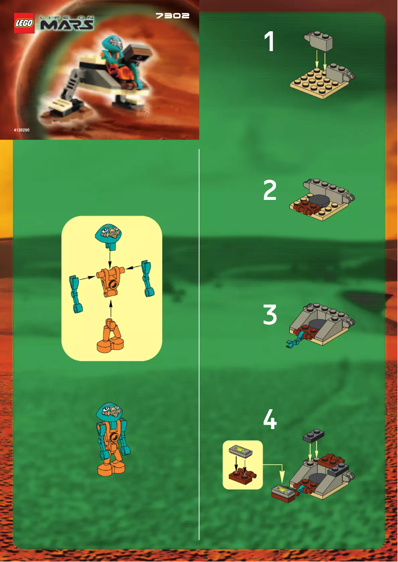 Page 1 de la notice Manuel utilisateur Lego Space 7302