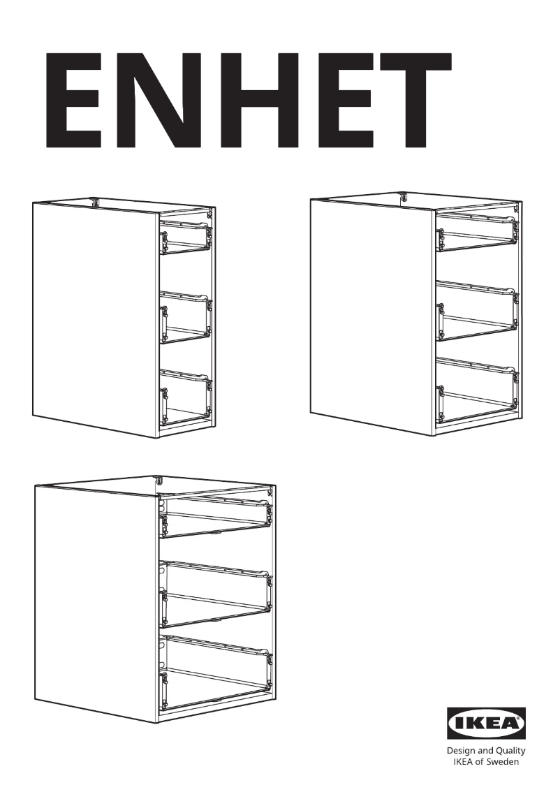 Page 1 de la notice Manuel utilisateur Ikea ENHET 305.144.37