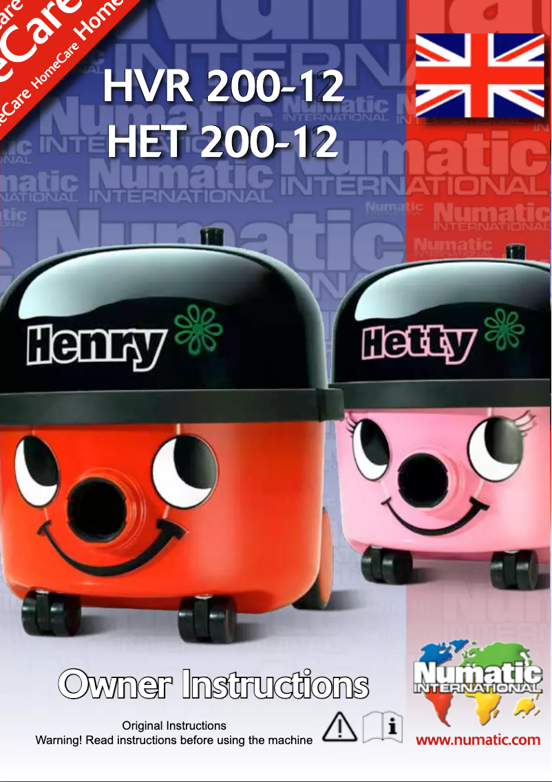 Página 1 del manual Manual de usuario Numatic Hetty