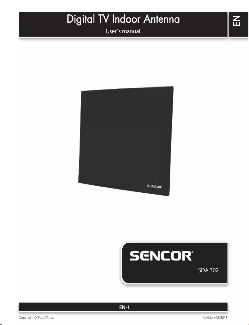 Página 1 del manual Manual de usuario Sencor SDA 302