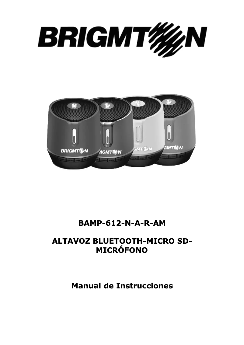 Page 1 de la notice Manuel utilisateur Brigmton BAMP-612-A