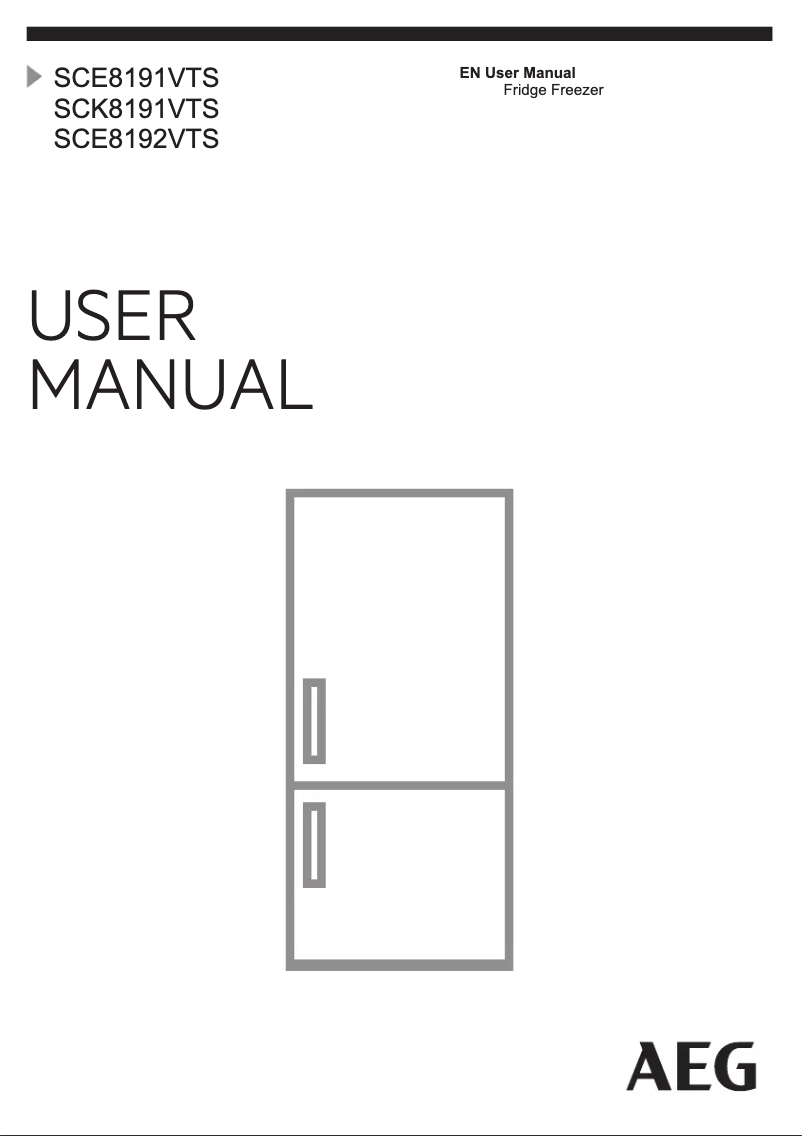 Page 1 de la notice Manuel utilisateur AEG SCE8191VTS