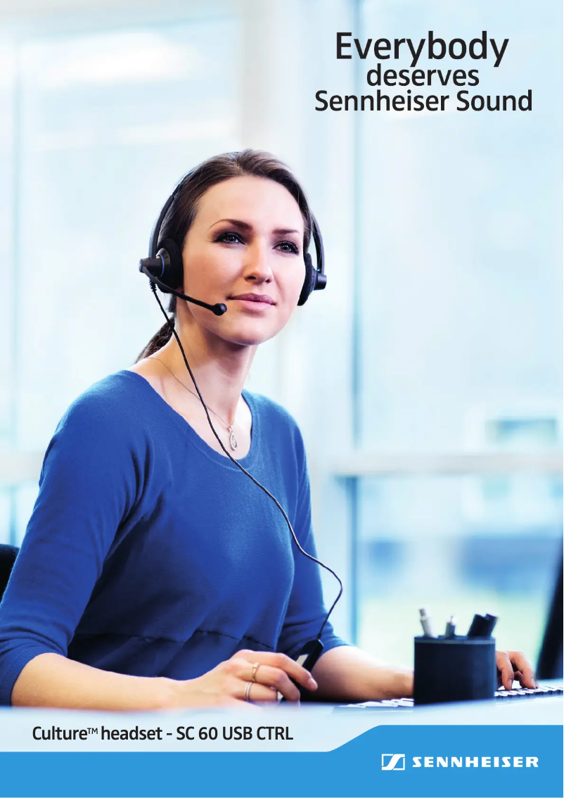 Page 1 de la notice Fiche technique Sennheiser SC 60 USB CTRL