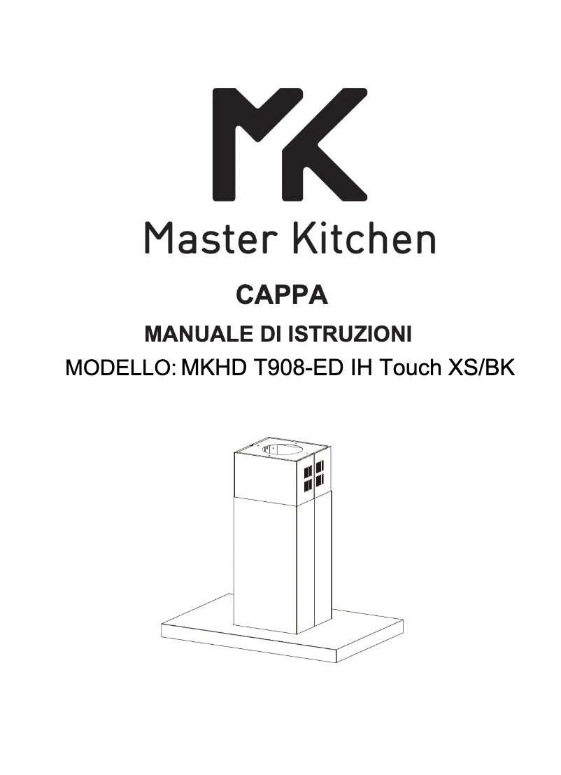 Page 1 de la notice Manuel utilisateur Master Kitchen MKHD T908-ED IH TOUCH XS/BK