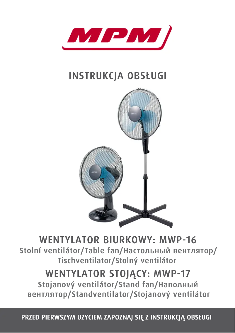Page 1 de la notice Manuel utilisateur MPM MWP-16