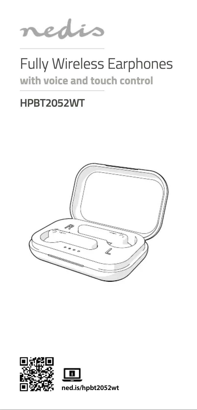 Page 1 de la notice Manuel utilisateur Nedis HPBT2052WT