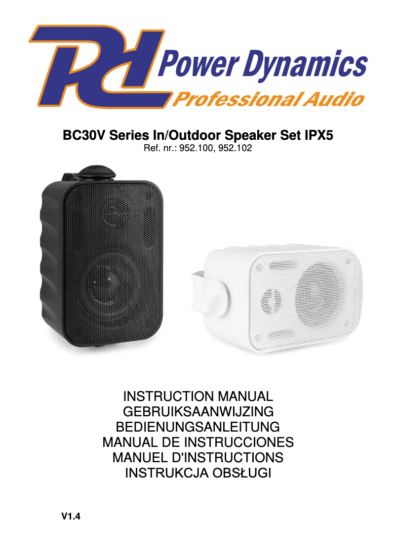 Page 1 de la notice Manuel utilisateur Power Dynamics BC30V