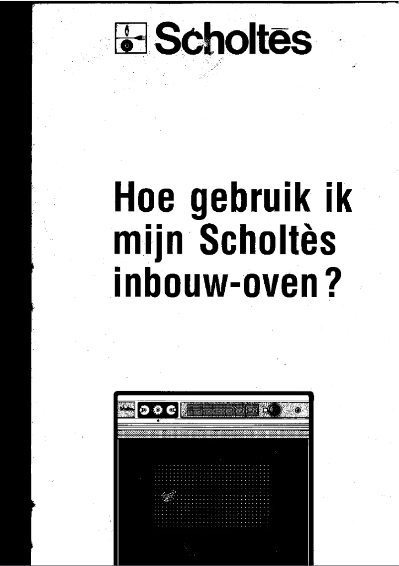 Page 1 de la notice Manuel utilisateur Scholtès F 783 E