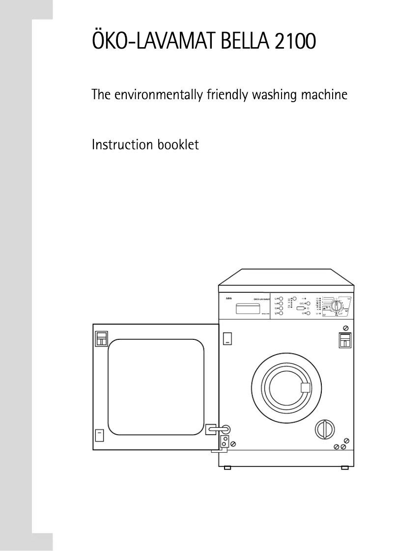 Page 1 de la notice Manuel utilisateur AEG OKO Lavamat Bella 2100