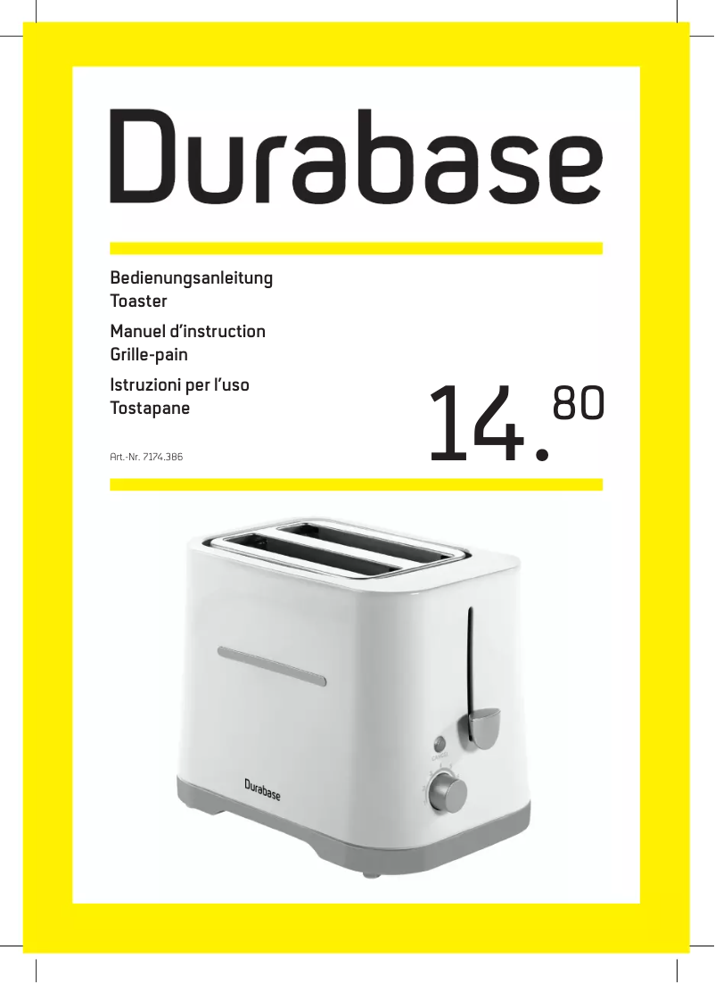 Página 1 del manual Manual de usuario Durabase 7174.386